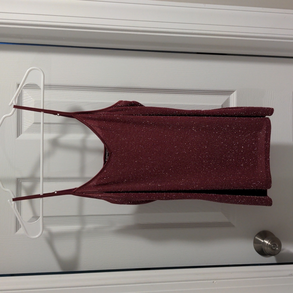 Burgundy tank top